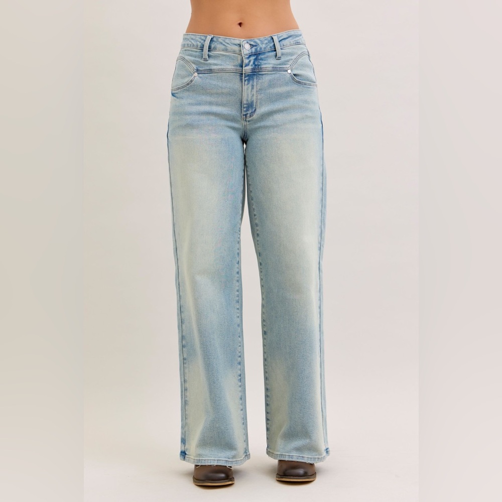 Judy Blue High Waist Column Straight Jeans